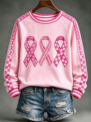 Women's Breast Cancer Awareness Pink Ribbon Sweatshirts
