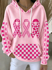 Women's Breast Cancer Awareness Pink Ribbon Hoodie