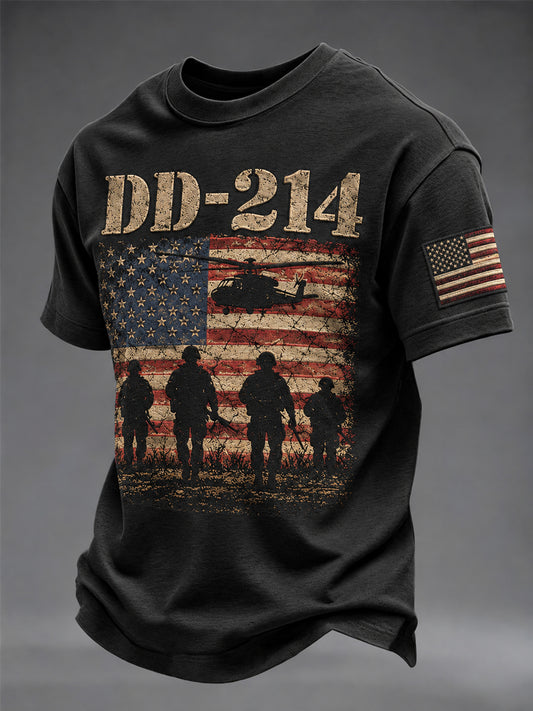 Men's Veteran Pride DD-214 Printed T-shirt