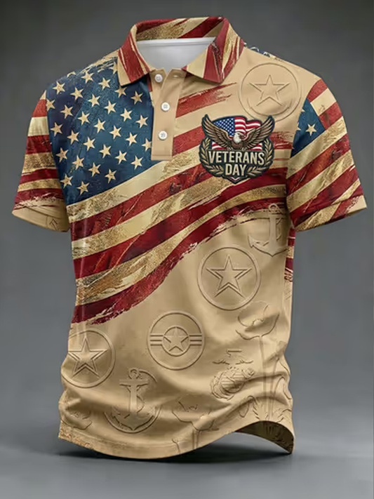 Men's U.S. Veterans Day Printed polo shirt