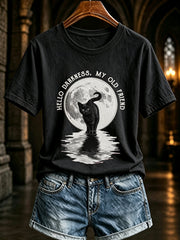 Women's Hello Darkness My Old Friend Halloween T-shirt