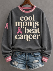 Women's Breast Cancer Awareness Art Printed Sweatshirt