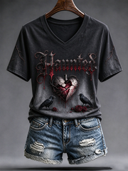 Women's Music Lover Printed short-sleeved T-shirt