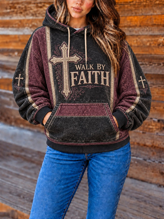 Women's Walk By Faith Printed Hoodie