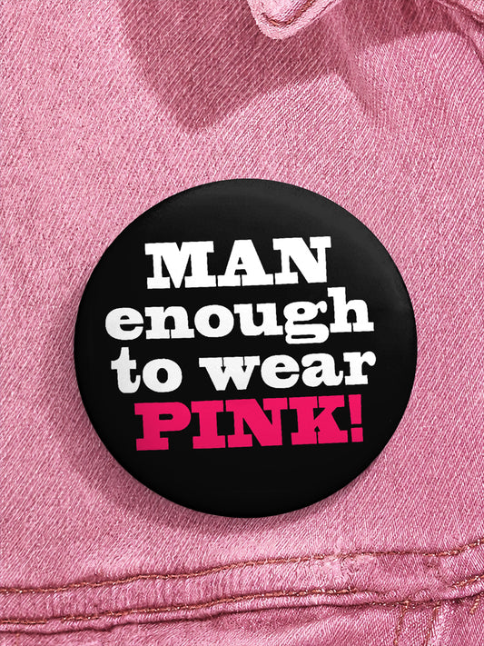 Breast Cancer Awareness Real Men Wear Pink Brooches