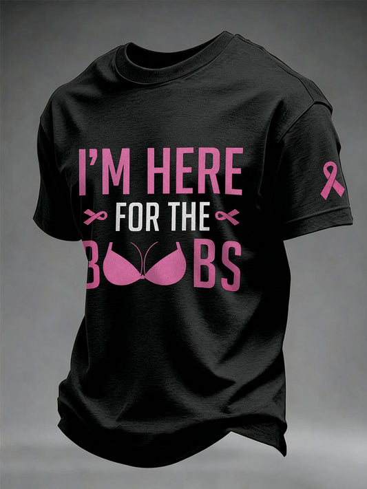 Men's Breast Cancer Awareness Real Men Wear Pink T-shirt