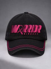 Unisex Breast Cancer Awareness Warrior Mindset Print Hat