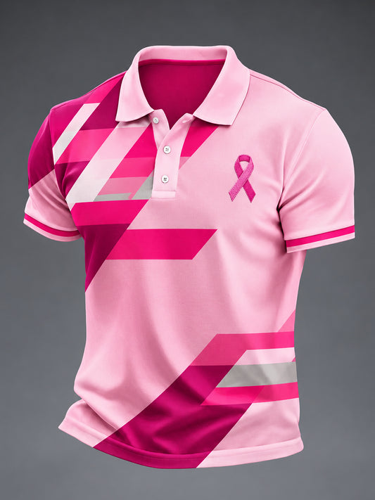 Men's Real Men Wear Pink Breast Cancer Awareness Shirt