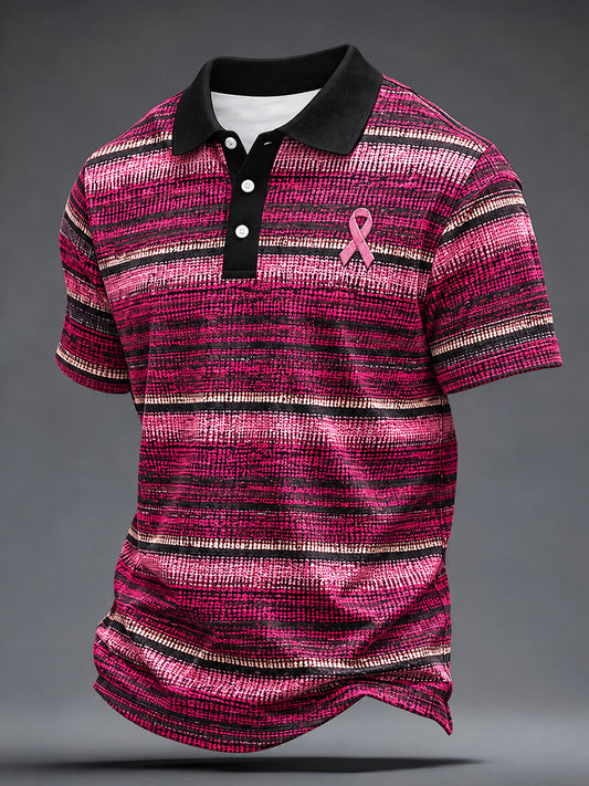 Men's Breast Cancer Awareness Print Shirt