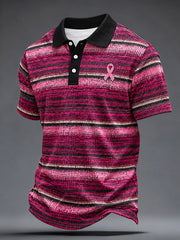 Men's Breast Cancer Awareness Print Shirt