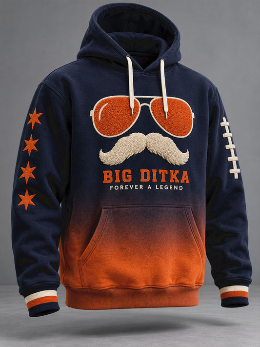 Men's Chicago Football Lover Da Coach Legend Printed Hoodie