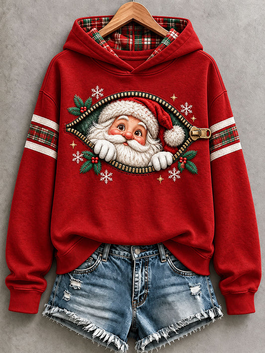Women's Funny Santa Hoodie
