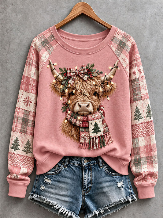 Women's Funny Highland Cow Sweatshirt