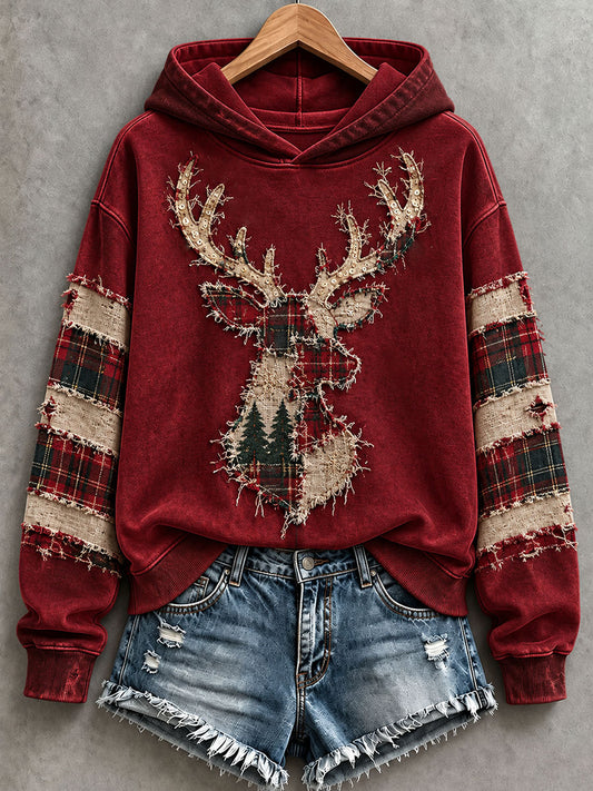Women's Christmas Reindeer Hoodie