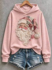 Women's Pink Santa Hoodie