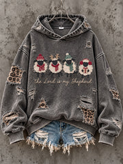 Women's The Lord Is My Shepherd, Christmas Gift for Christian Regular Sweatshirt