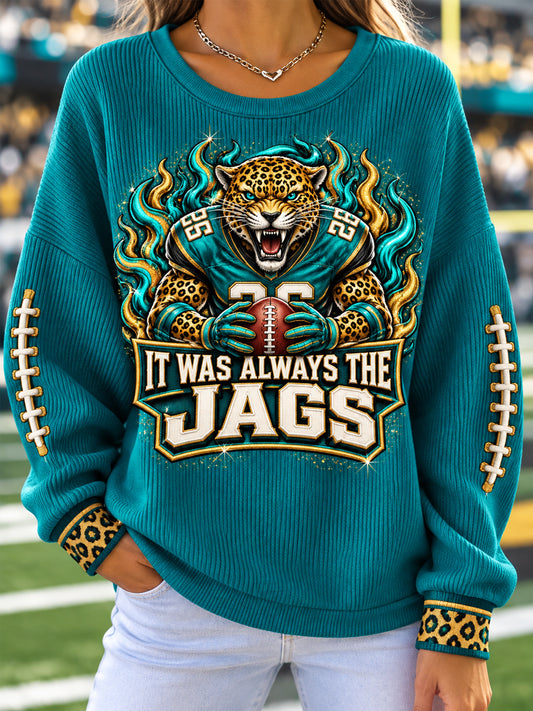 Women's Jaguars Football Gameday Gift For Football Fans Casual Sweatshirt