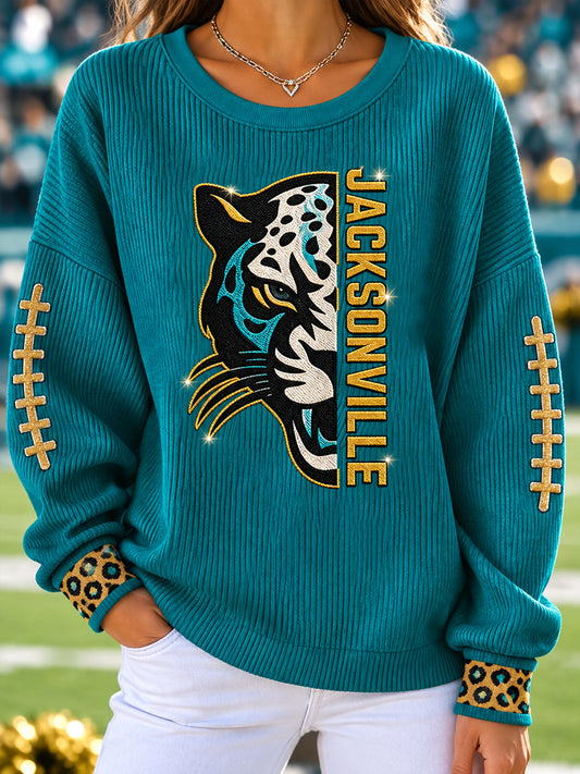 Women's Jaguars Football Gameday Gift For Football Fans Casual Sweatshirt