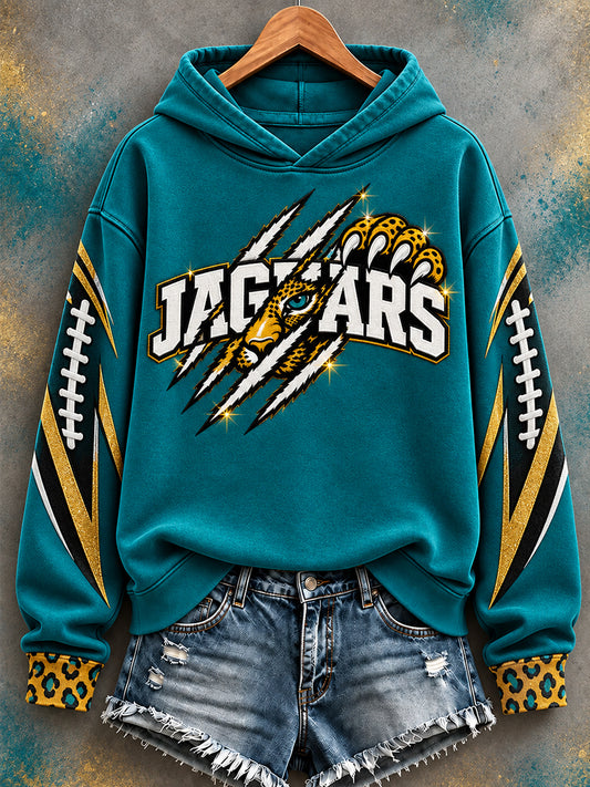 Women's Jaguars Football Gameday Gift For Football Fans Casual Hoodie