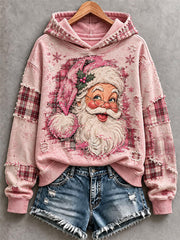 Women's Pink Santa Hoodie