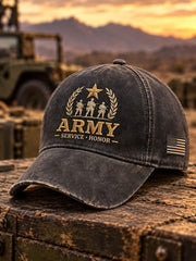 Unisex Vintage Veterans Day Art Print Hat