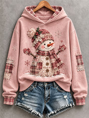 Women's Cute Snowman Hoodie