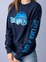Women's "SKI LIKE A GIRL" Print Sweatshirt