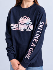 Women's "SKI LIKE A GIRL" Print Sweatshirt