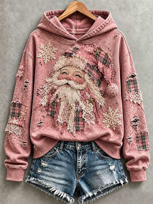Women’s Distressed Santa Hoodie