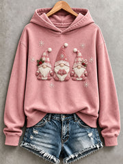 Women’s Pink Christmas Gnome Hoodie