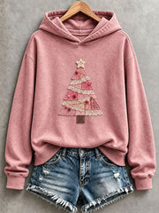 Women’s Pink Christmas Tree Hoodie