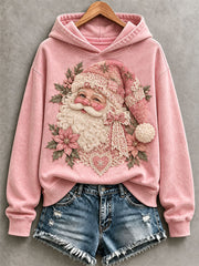 Women's Pink Santa Hoodie