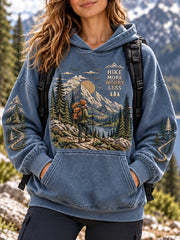 Women's Wilderness Trail Print Hike Lovers Hoodies