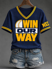 Women's Baseball Game Day Casual T-Shirt