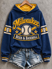Women's Baseball Gameday Gift For Baseball Fans Regular Hoodie