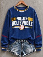 Women's Baseball Gameday Gift For Baseball Fans Regular Hoodie