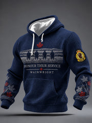 Men's Red For Wainwright Strong Printed Hoodie