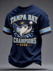 Men's Tampa Bay Baseball Lover Printed T-shirt