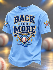 Men's Gift For Baseball Fans Casual Tee