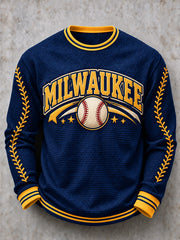 Men's Gift For Baseball Fans Print Waffle Top