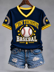 Women's Gift For Baseball Fans Casual Short-Sleeved T-Shirt