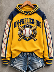 Women's Gift For Baseball Fans Print Hoodie