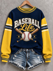 Women's Gift For Baseball Fans Casual Regular Hoodie