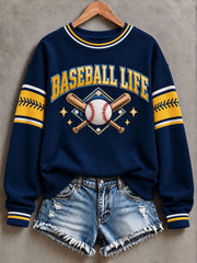 Women's Gift For Baseball Fans Casual Regular Hoodie