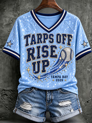 Women's Tampa Bay Baseball Lover Printed T-shirt