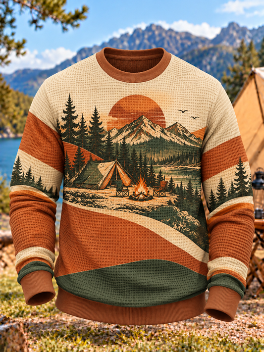 Men's Camping Waffle Sweatshirt
