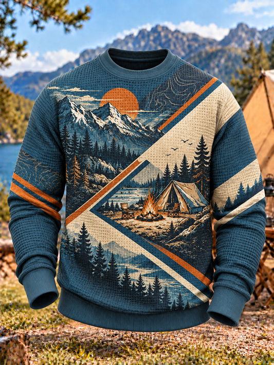 Men's Camping Waffle Sweatshirt