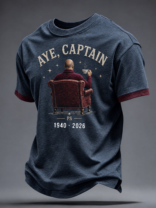 Men's Rip Captian 1940-2026 Printed  T-shirt